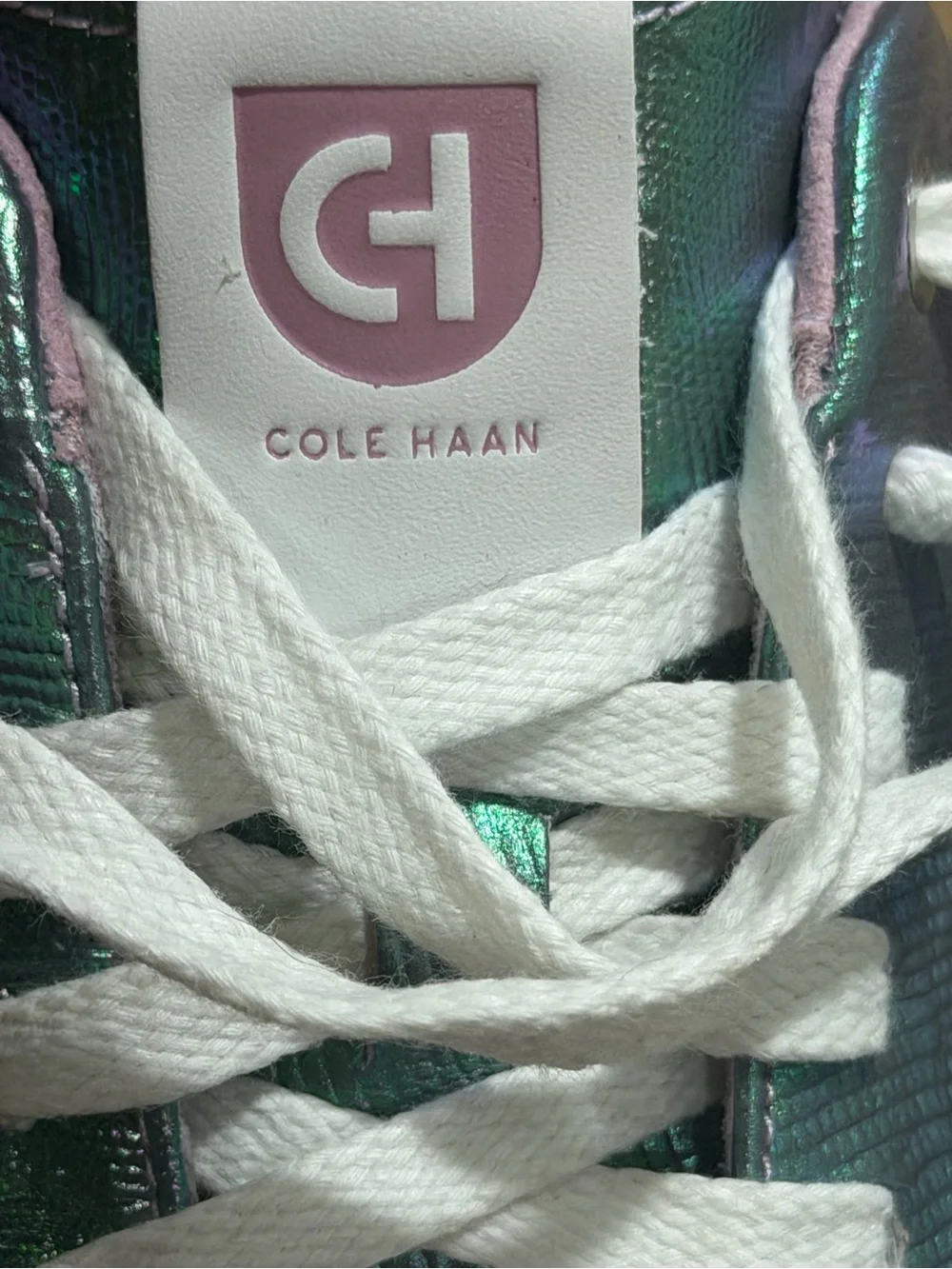 Cole Haan Iridescent Teal Low-Top Sneakers